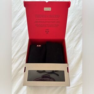 HUNTER BOOTS, Black Boot Socks, NWT!!
